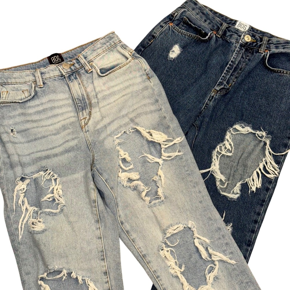 BUNDLE OF‎ 2 PAIR - BDG Urban Outfitters Mom High-Rise Ripped Jeans Size 26